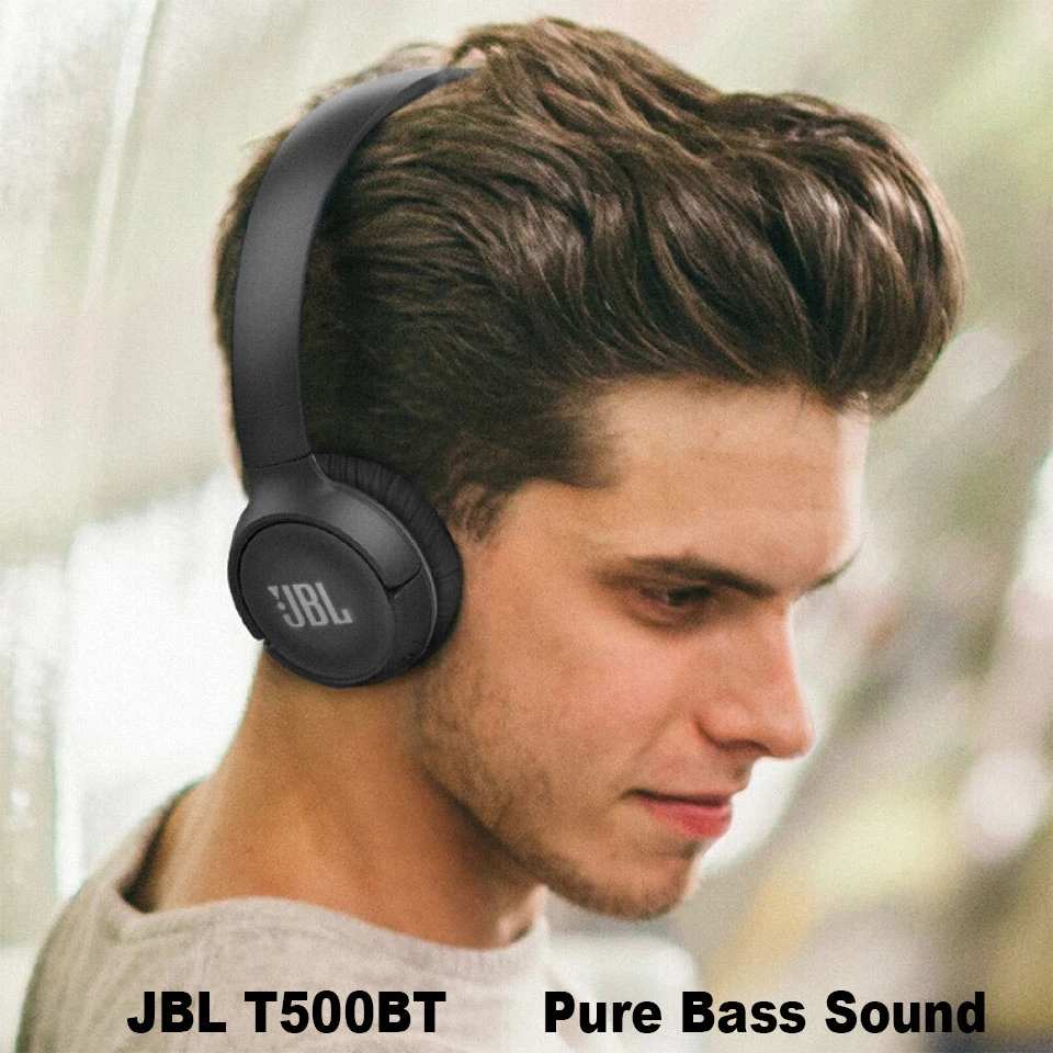 T500bt Wireless Bluetooth Headphone Deep Bass Sound Sports Game Headset with Mic Noise Canceling Foldable Earphones