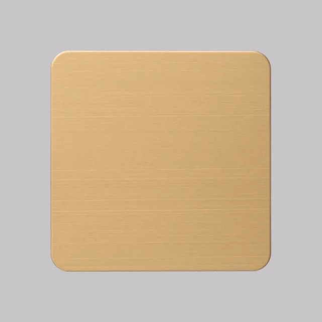 Grade 201 304 Rose Gold Cross Hairline Stainless Steel Sheet for Decoration Building Material in Elevator