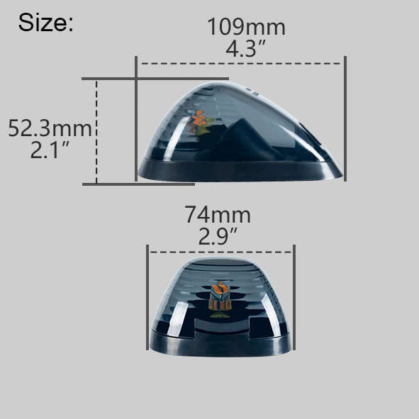 Rauchglas Auto Cap Top Light Warnleuchte für Ford