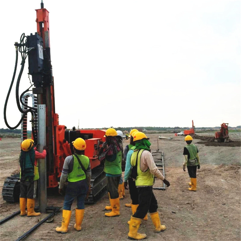 Montanha de rastos pilha Solar de Driver água e Gold Mining Blast Plataforma de perfuração