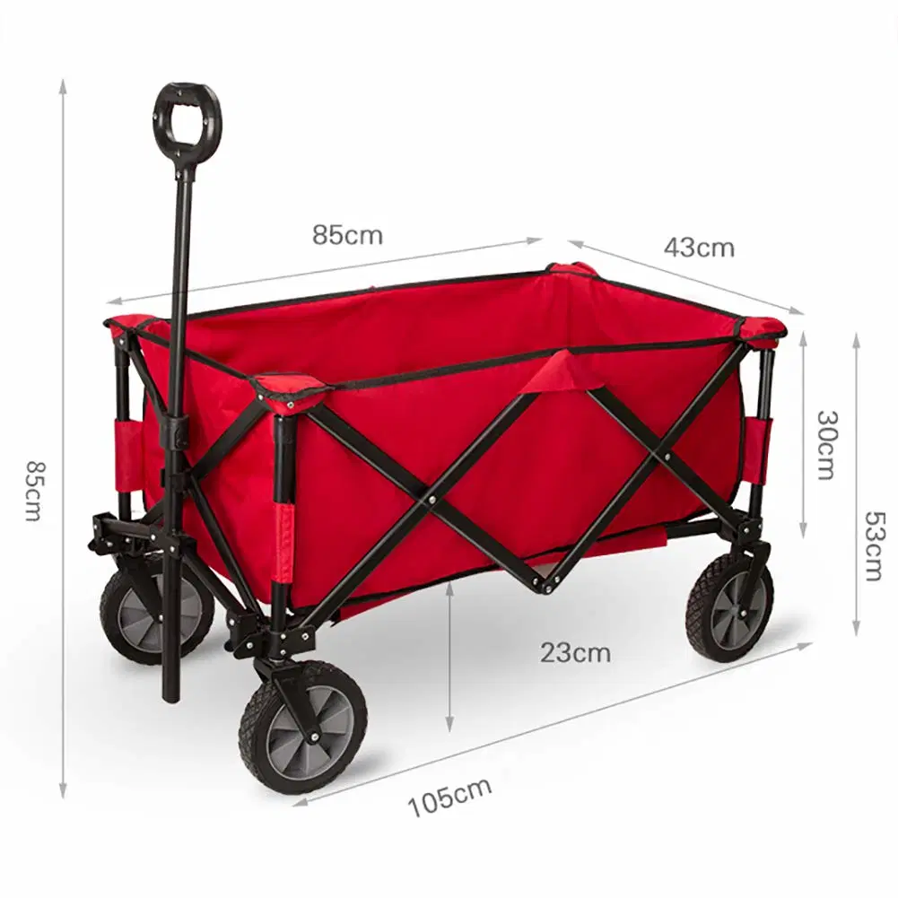 Faltbar 90L große Kapazität Schubkarre Ultraleicht Tragbarer Trolley Camping Outdoor