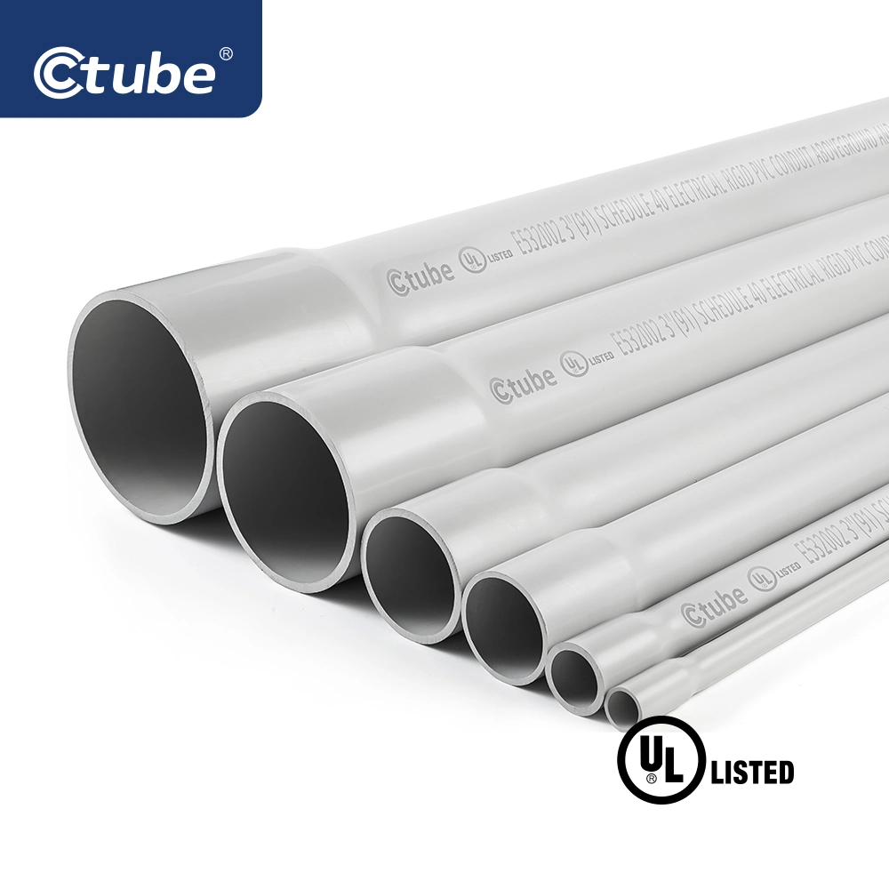 Conduit PVC homologué UL, annexe 40, Ctube 1 1/2 X 10 PI