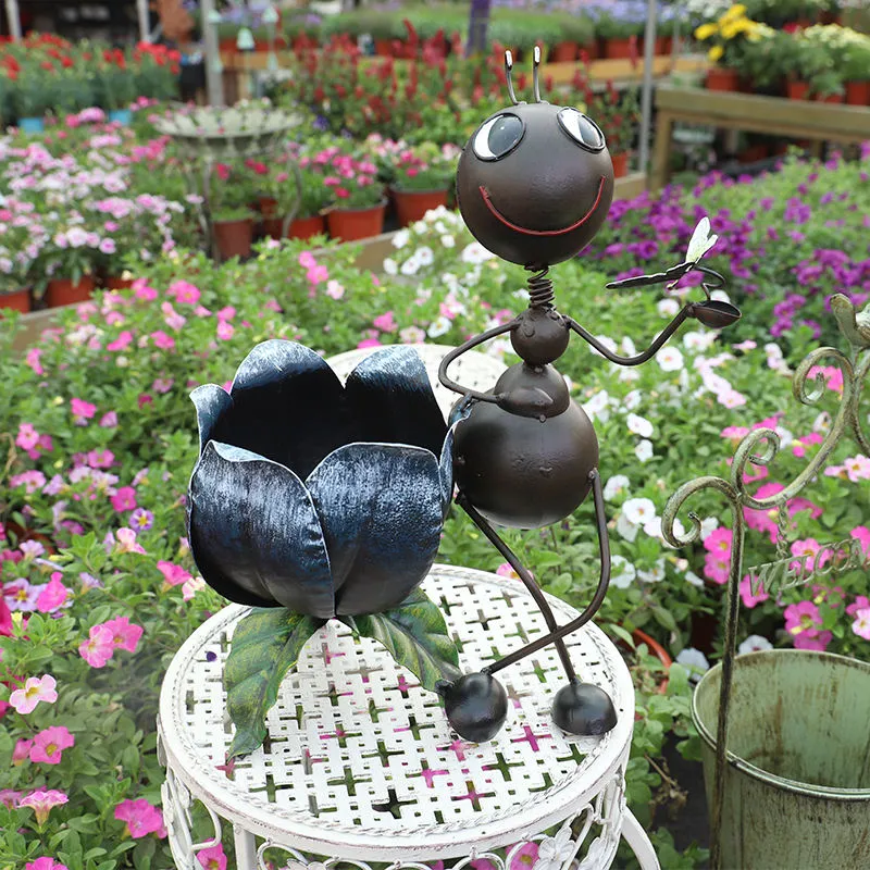 Plot. De Ant. Metal, Pot. Flor Jardim, Decor. De Pot. Animais