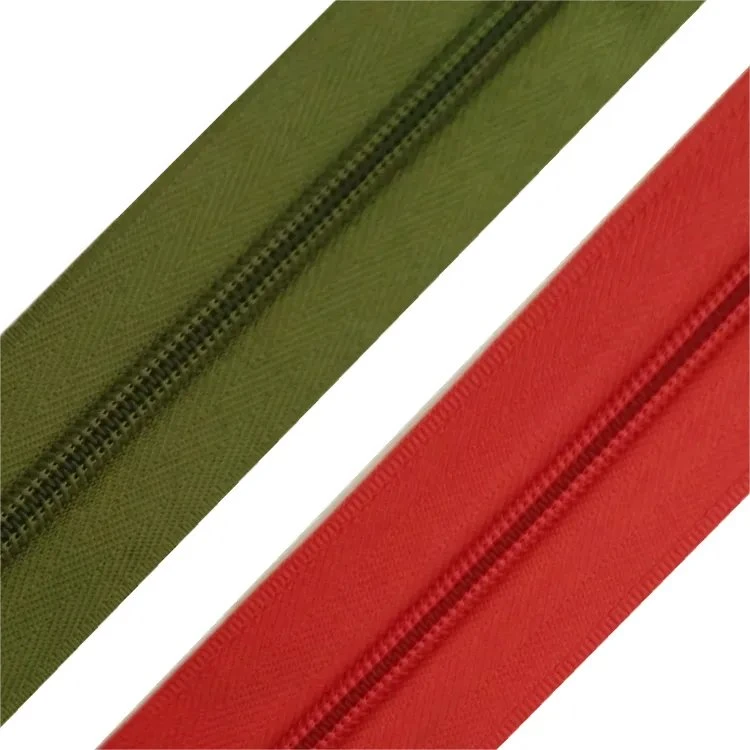 Top-Seller 50mm Nylon cadena larga de cremallera ancha para bolsas