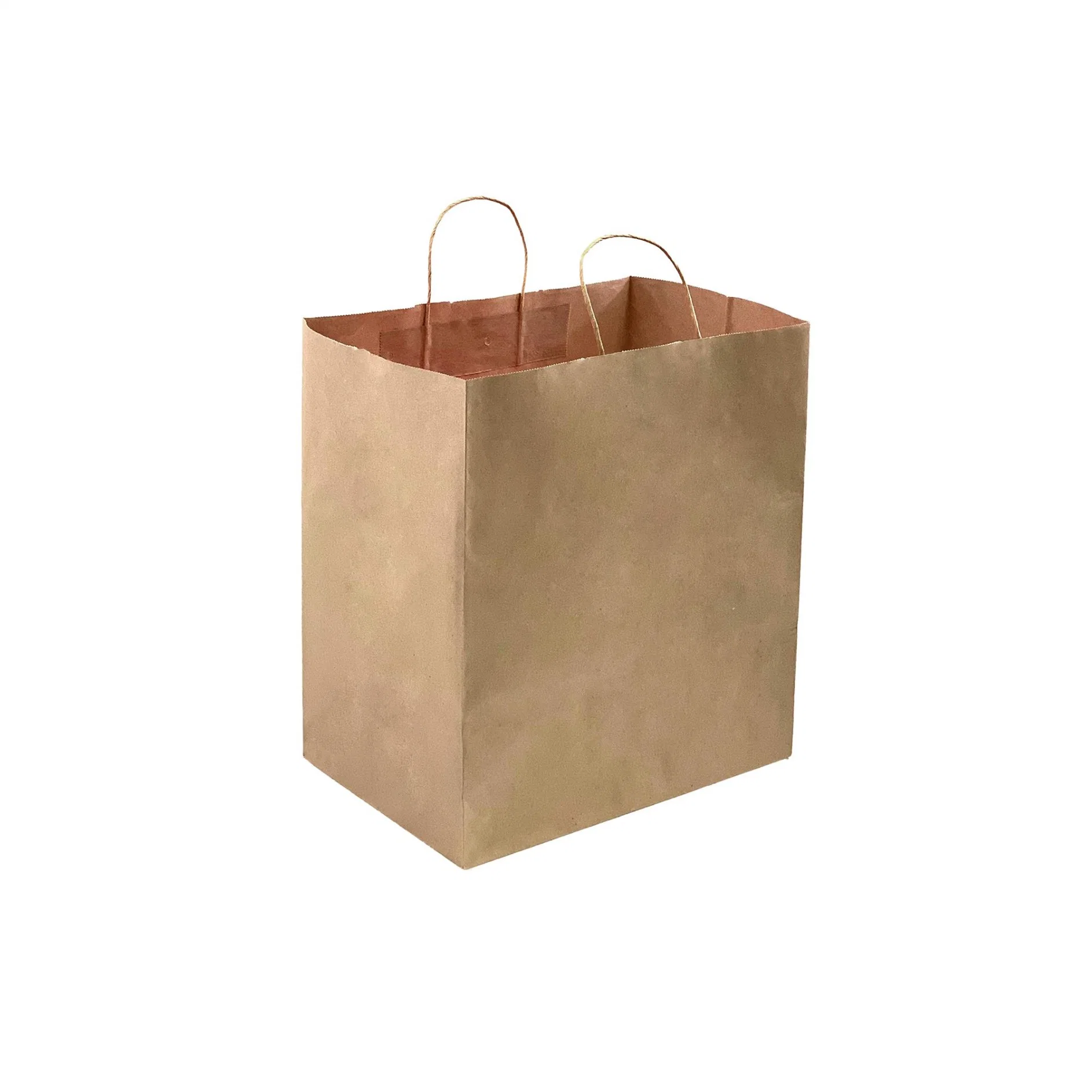 Large Ultra Wide Brown Kraft Paper Bags with Twisted Handle, Perfect Solution for Restaurant Takeouts, Parties, Baby Shower, Shopping