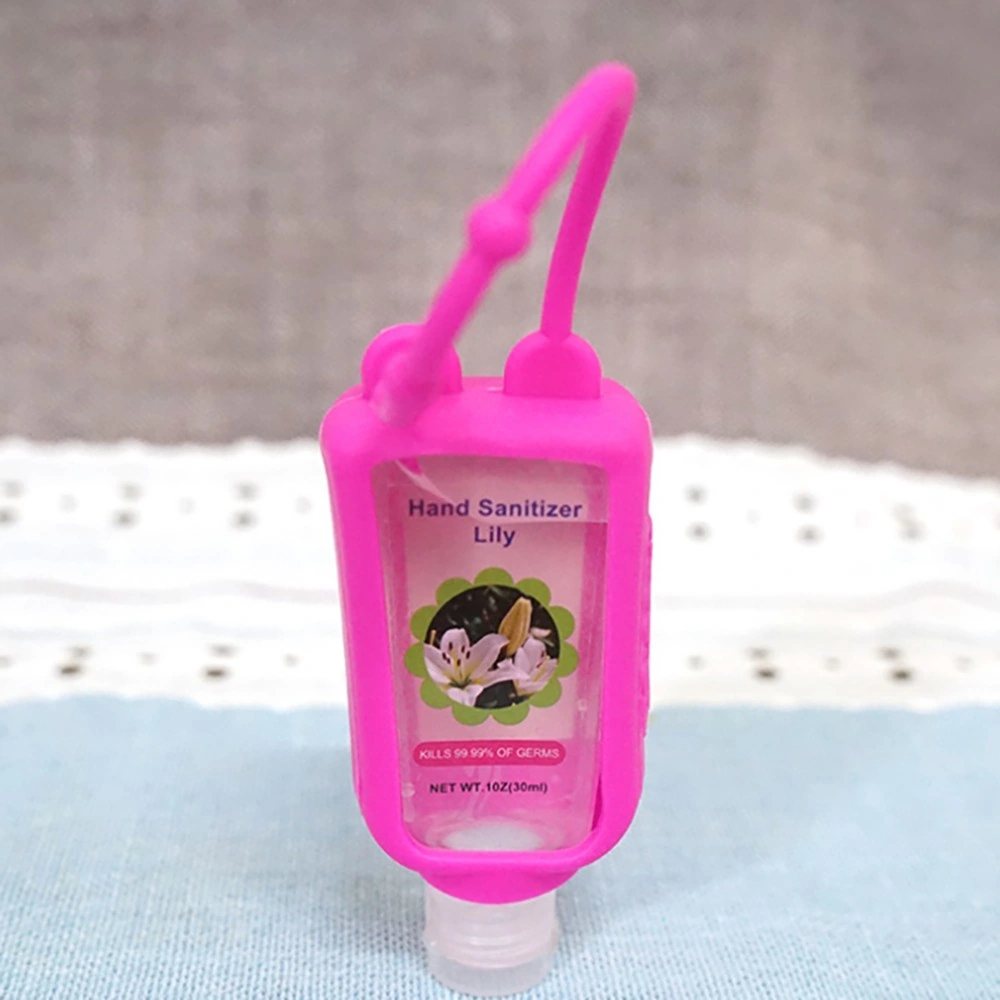Wholesale Bulk Custom Cartoon Perfume Bottle Sleeve Holder Detachable Silicone Hand Sanitizer Bottle Case Cover for Travel