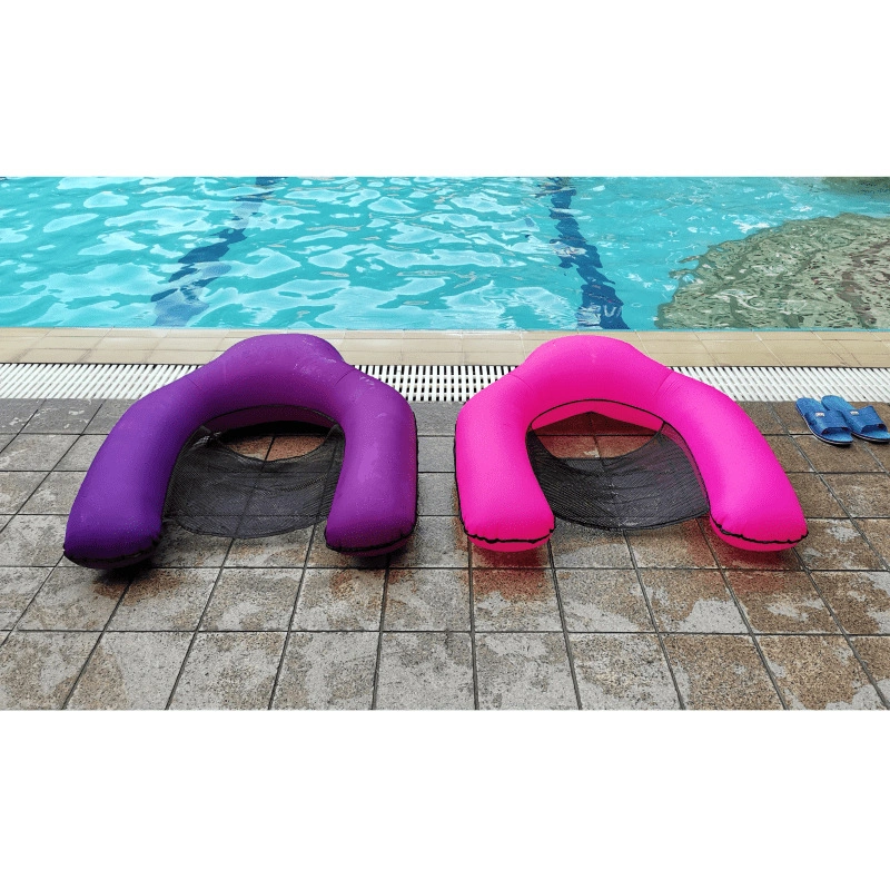 Inflatable Floating Chair with Net Hammock