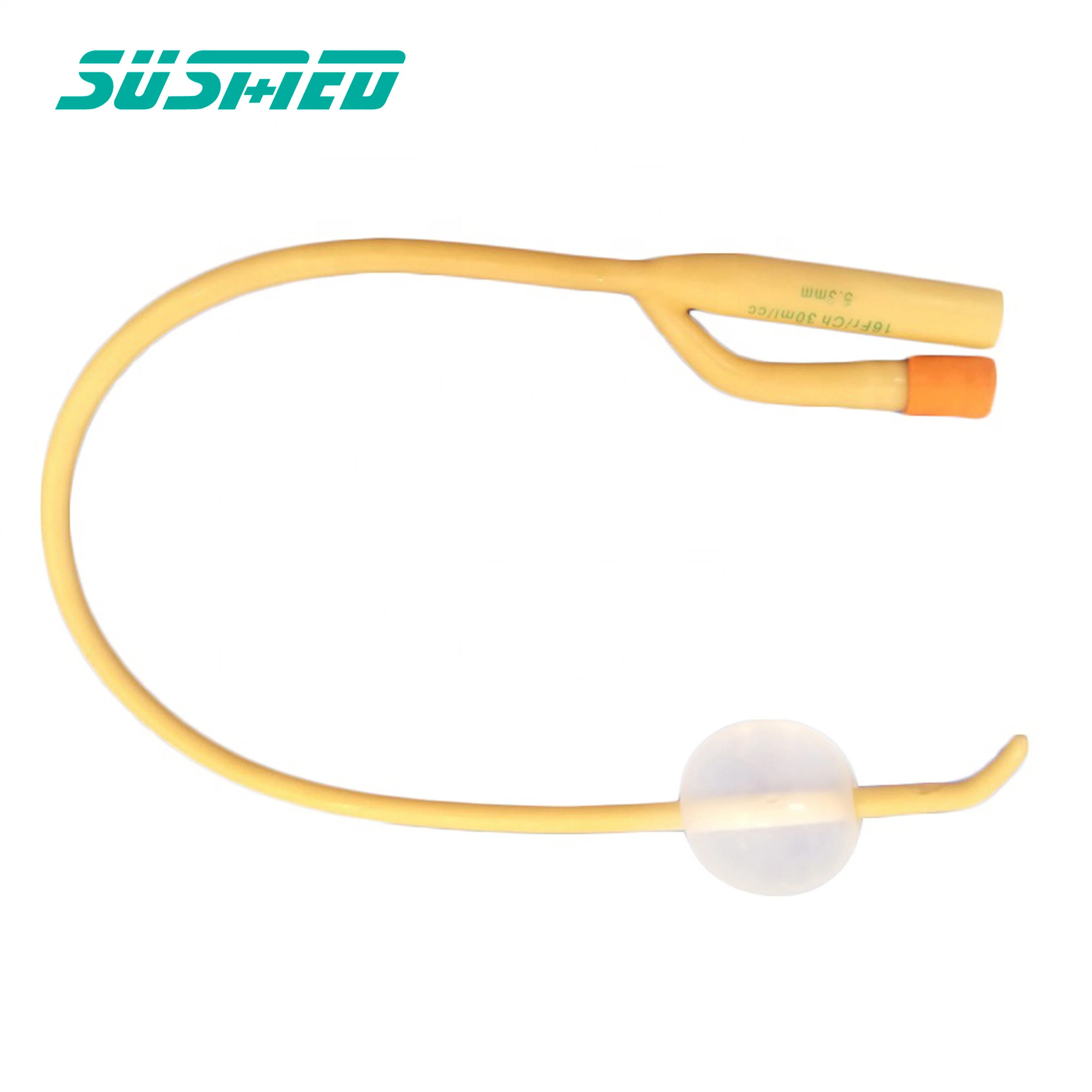 3-Way Standard Silicone Coated Latex Foley Catheter