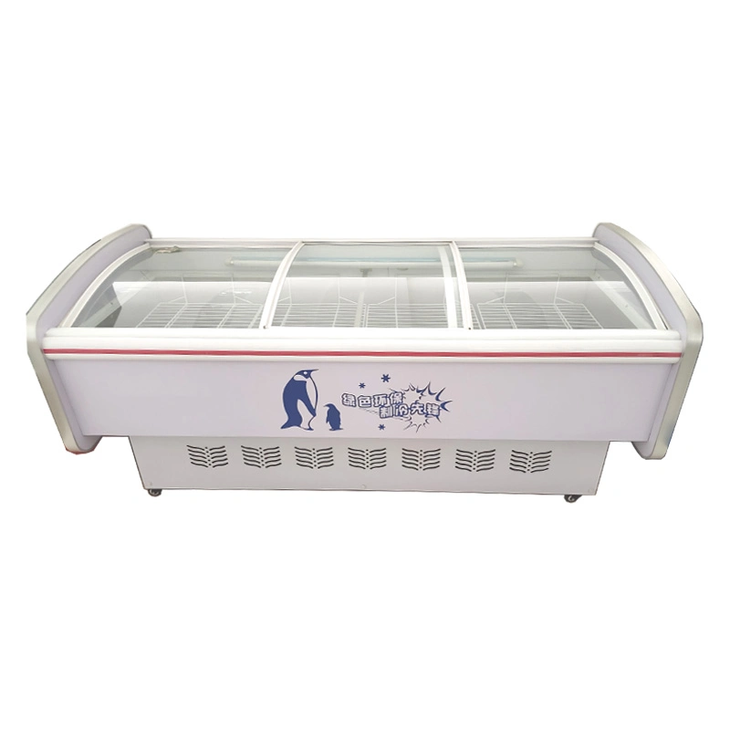 Supermarket Fish and Meat Display Refrigerator Freezer