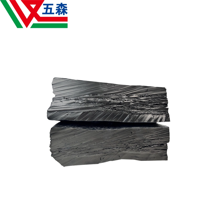 High Strength Butyl Recycled Rubber, High Tensile Strength, 60 Mesh Filtration Process, Low Specific Gravity, Usable Elongation of Tires, 430%, Strength, 9MPa