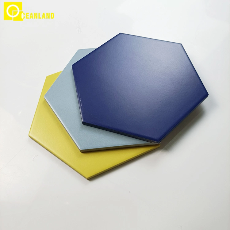 Fábrica Colorful Interior pared Suelo Hexagon baldosa mármol