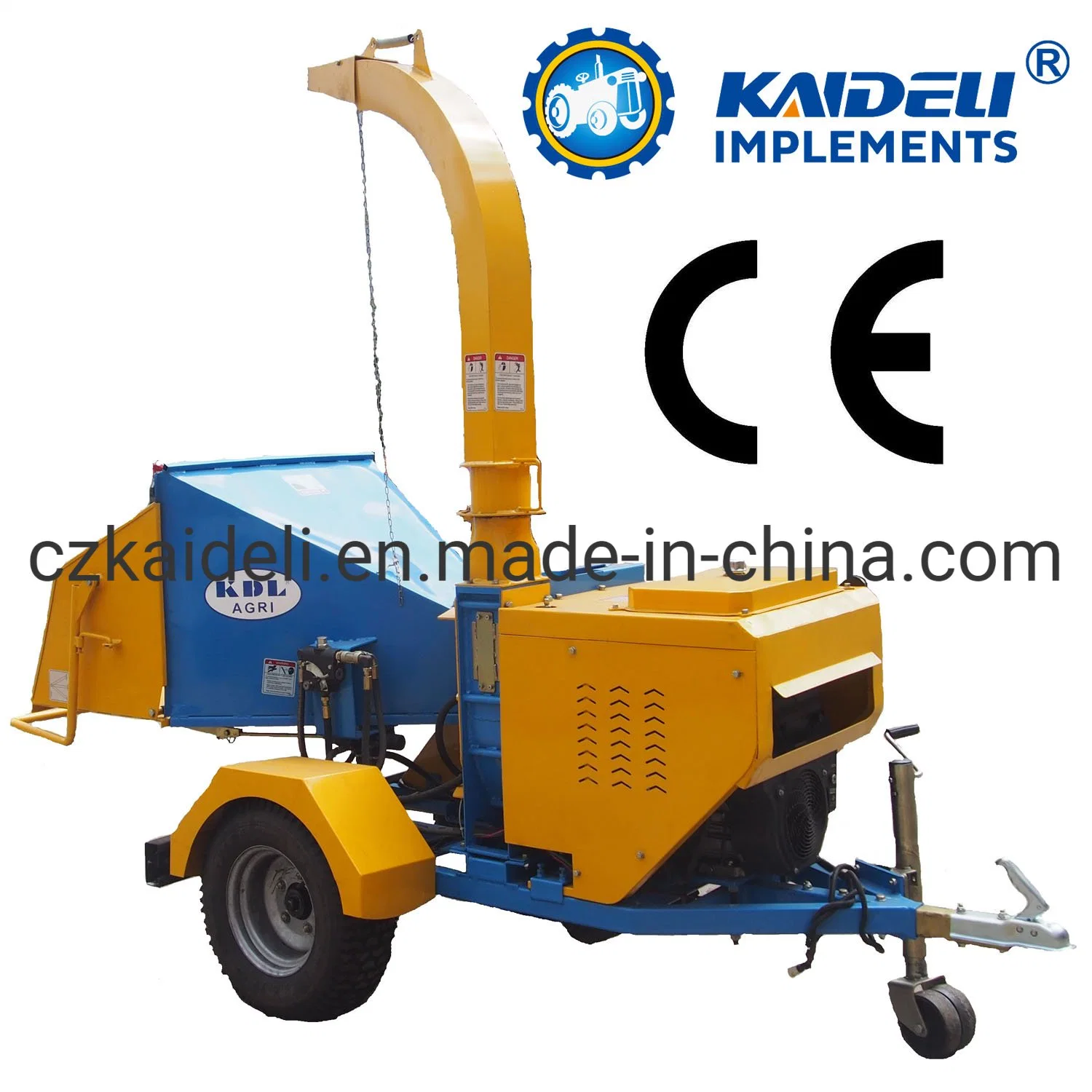 Wood Chipper with 22HP Electric Start Gasoline Engine (KDG5)