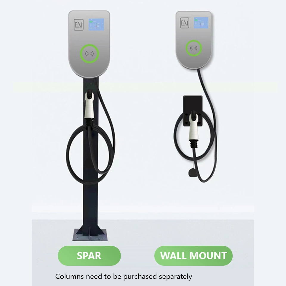 Estación de cargador de moda AC EV 7kw, 11kW, cargador estándar estadounidense Tytpe1 AC EV con certificado UL con pantalla OCCP