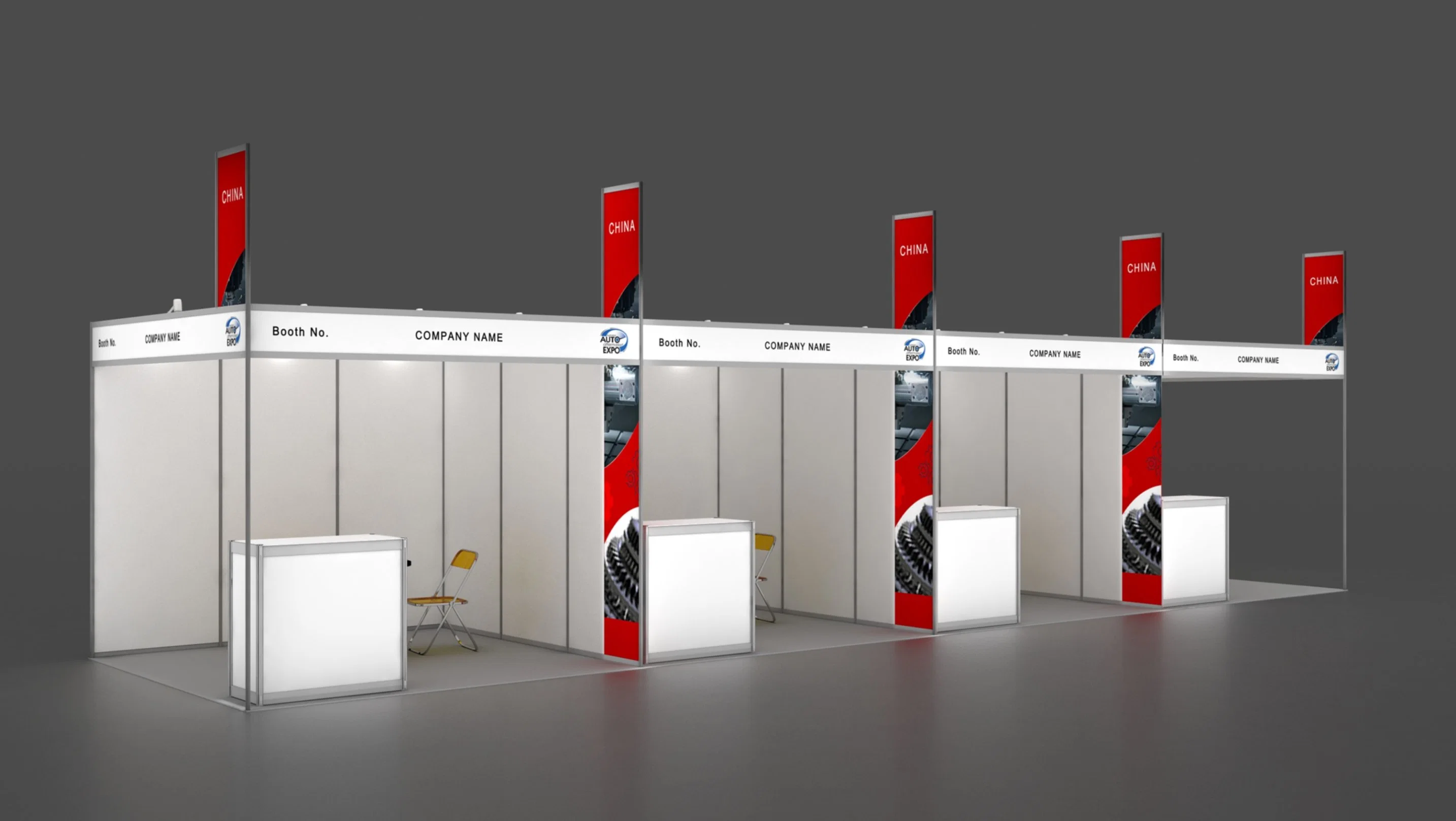 Extension Part for Octanorm and Maxima System, Tradeshow Booth Equipment Supplier in China