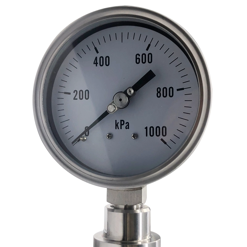 4 Inch Food Grade Stainless Steel 316 Diaphragm Vacuum Pressure Gauge