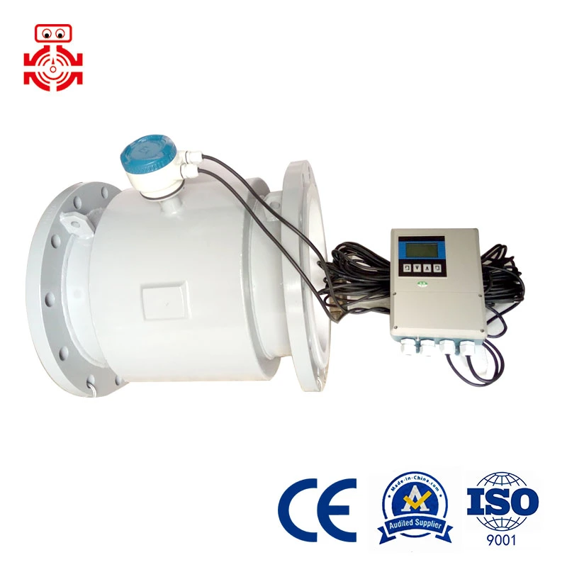 0.5 Medidor de flujo electromagnético de precisión para agua de mar para agua del grifo, aguas residuales, agua residual, lodo, planta de mineral, planta de pulpa.