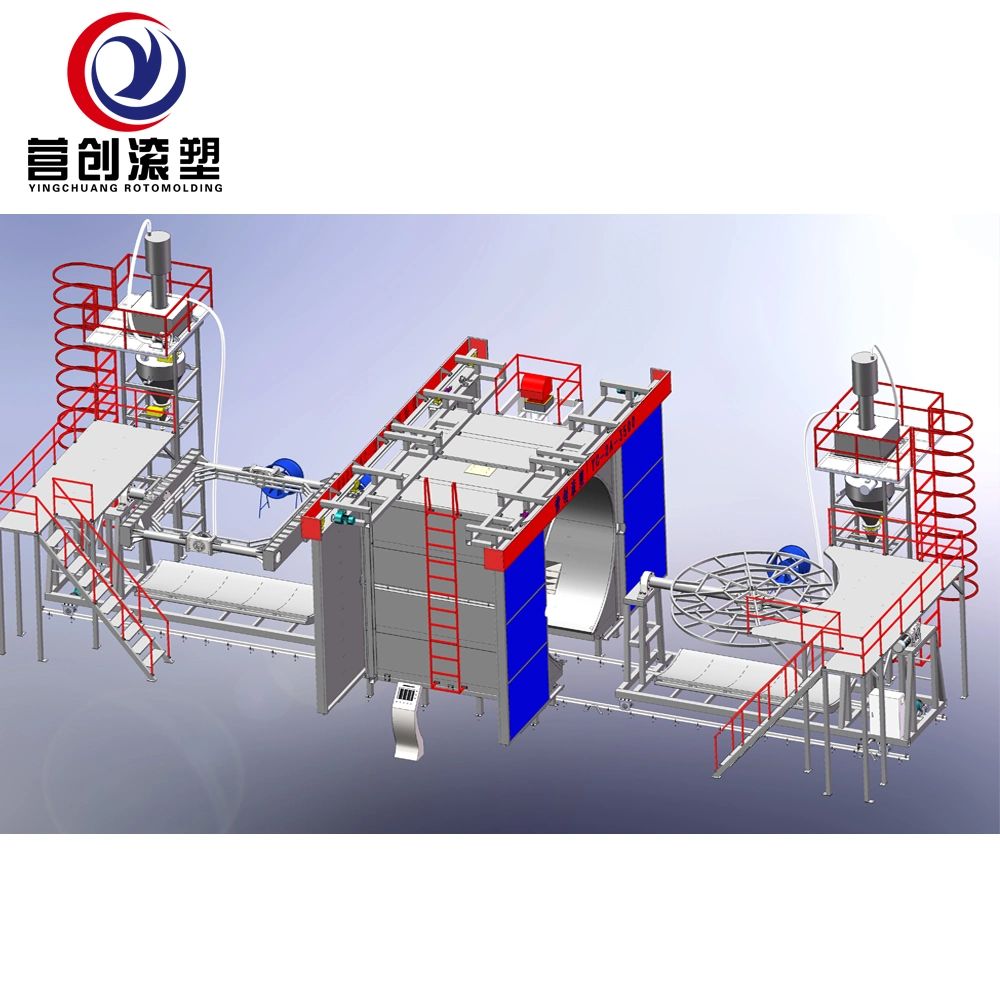 High Pressure Resistant Water Tank Making Machine Rotomolding Machine