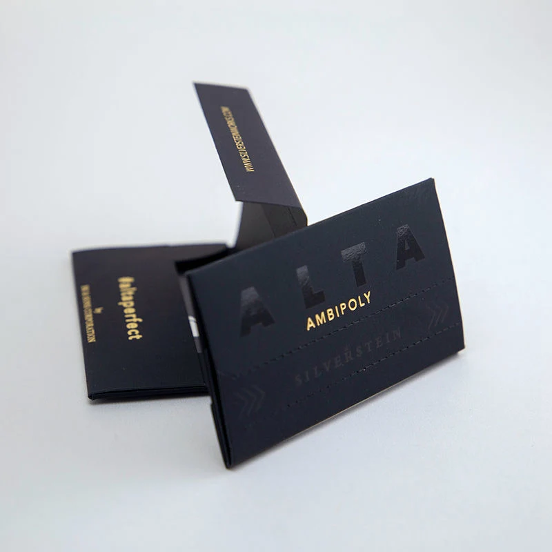 Custom Logo Hot Stamping UV Black Specialty Paper VIP Credit Card Box Membership Free Gift Card Packaging Envelope Boxes