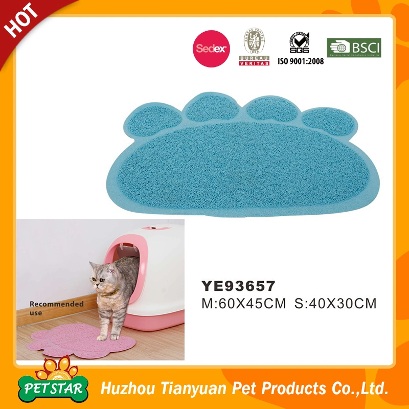 Ye93654 Super Absorbent Pet Dog Cat Mat with Paw or Bone Pattern