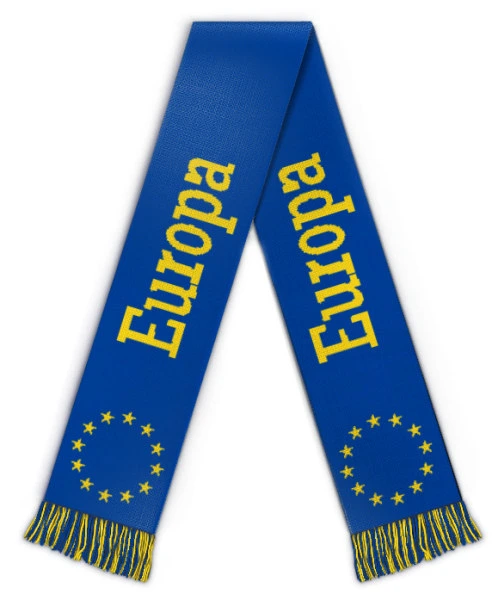 Pantalla de diseño personalizado Espedex 100% Acrílico tejido de poliéster Ventilador Bufanda para la selección de fútbol de la UE
