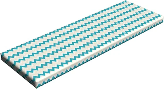 Horizontal Zigzag Lines Chevron Triangle Pattern Simple Classic Geometric Design Standard Size Foam Cushion