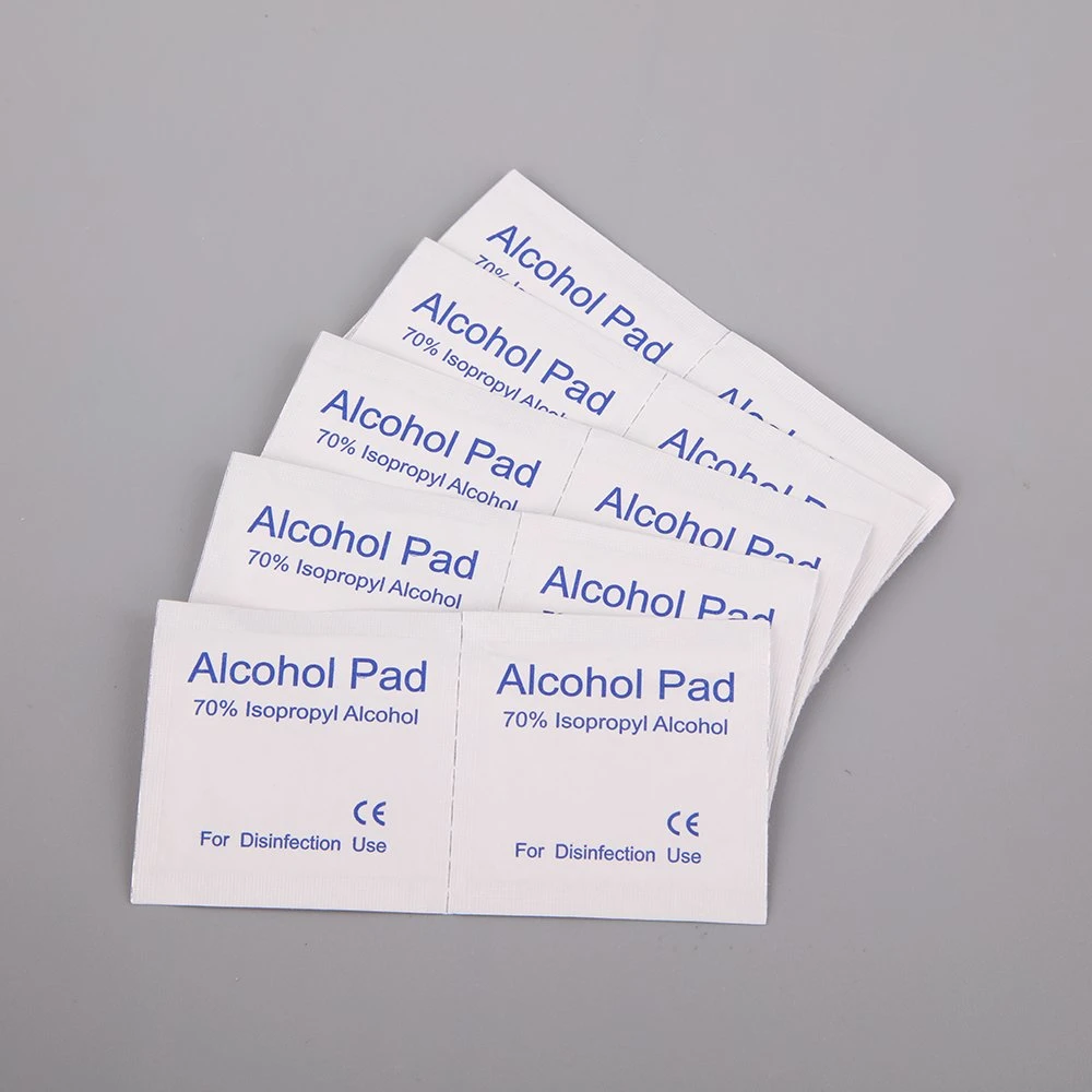 Factory Cheap Price Disposable 70% Isopropy Alcohol Prep Pads for Disinfection Use