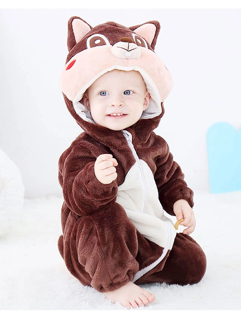 Baby Clothes Baby Animal Flannel Rompers Kids Clothes