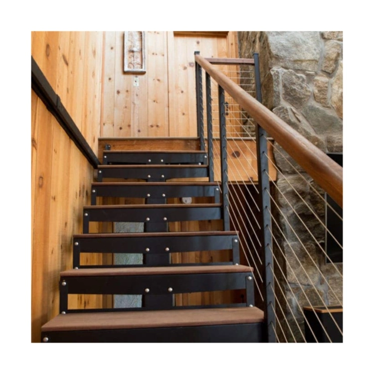 Straight Stair Foshan Factory Stair Railing Stainless Steel Handrail Design for Stairs Spiral Staircase