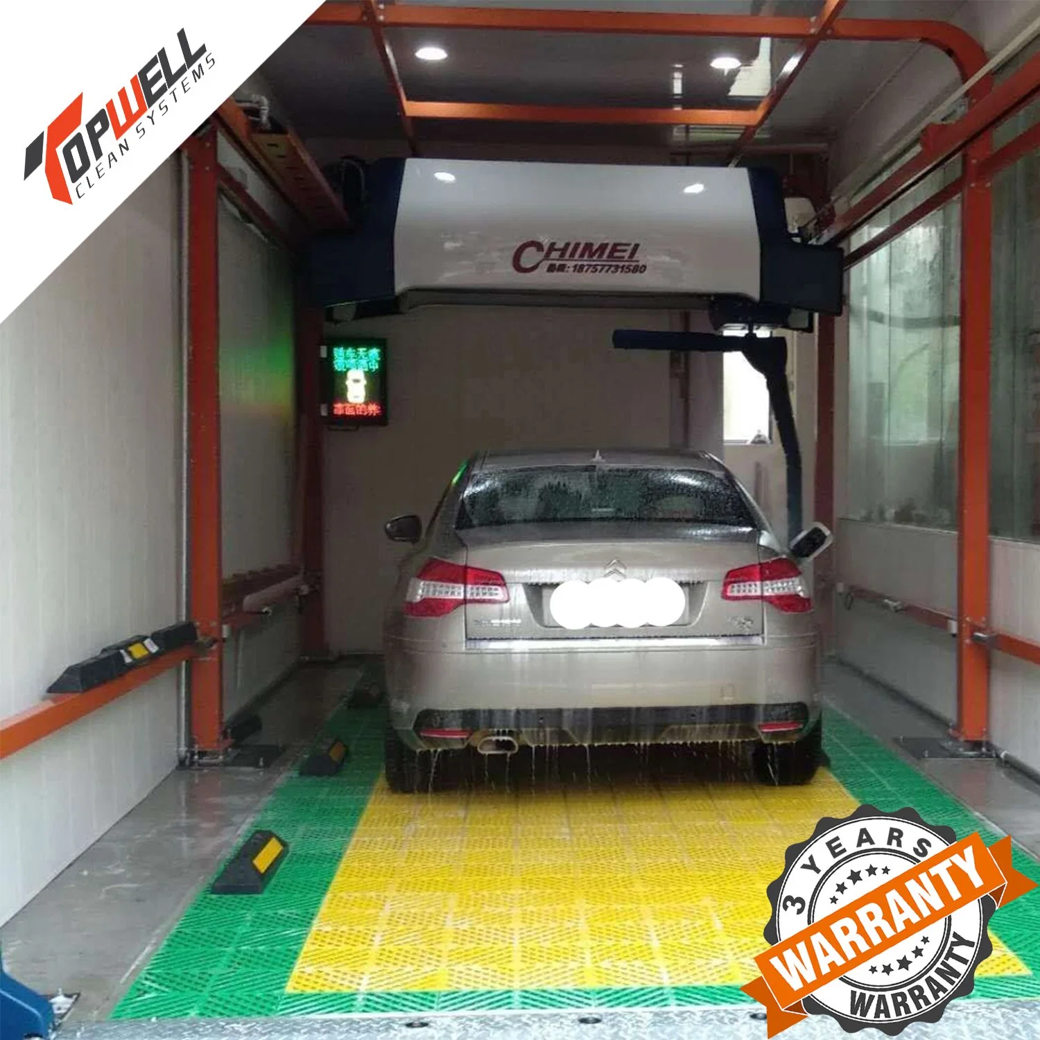 Full Automated Touch Free Car Wash Sytsem with 3X Color Foam Function