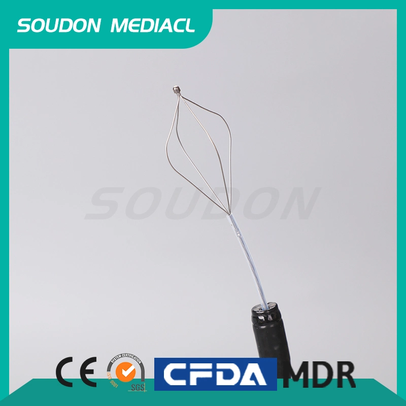 Single Use Medical Supplies Disposable Endoscopic Gastrointestinal Ercp Retrieval Stone Extraction Basket 25mm~30mm Opening 2000mm Working Length