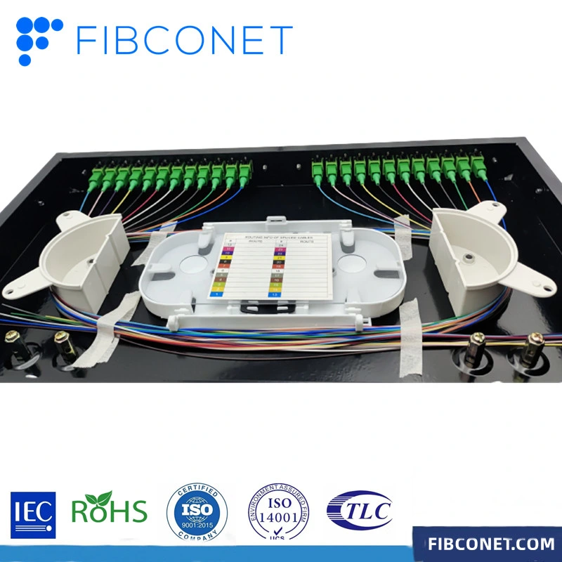 Panneau de raccordement pour fibre optique réseau SC/LC en acier inoxydable