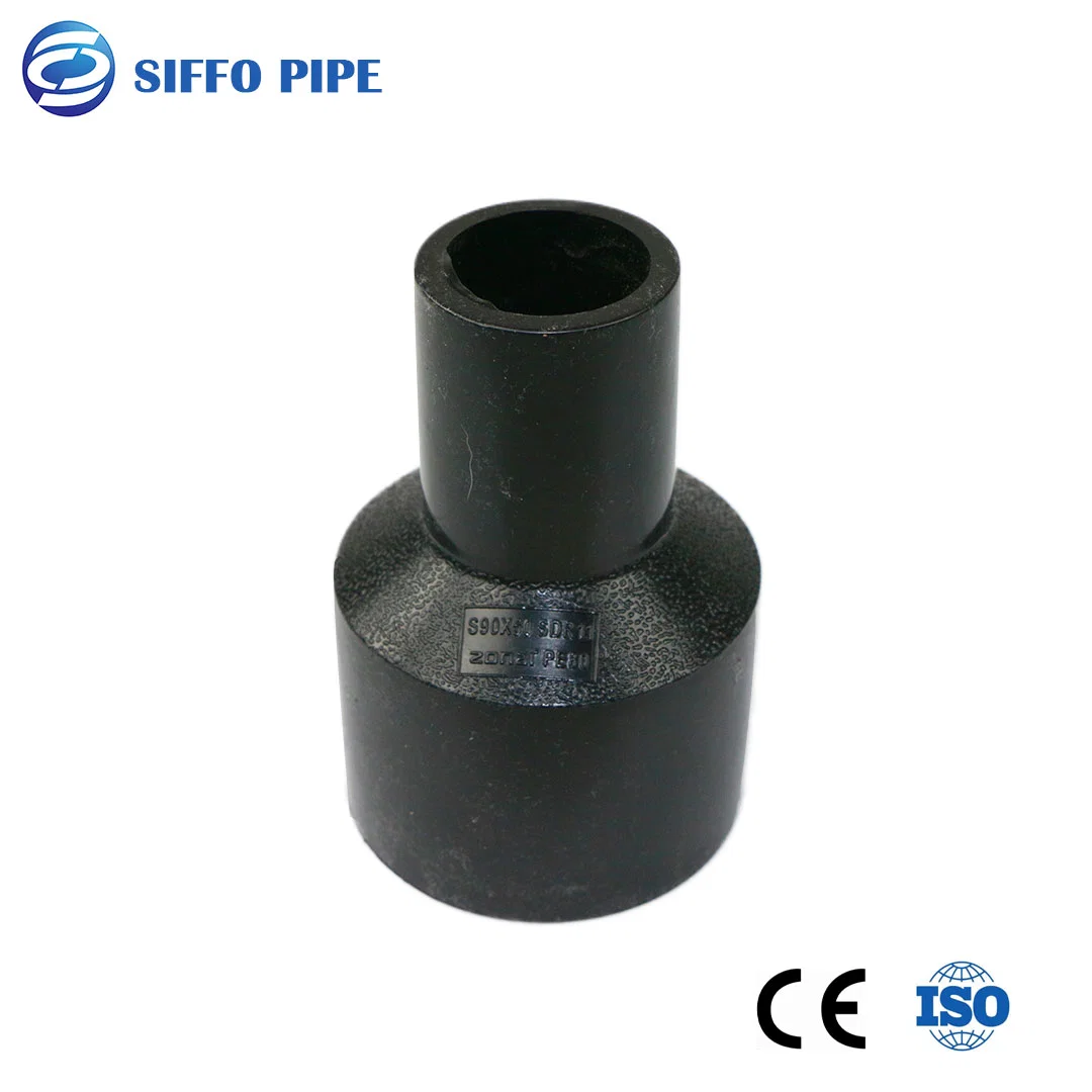 DN180mm Negro PE100 Tubo de Material de montaje de la campana de acoplamiento de la conexión para el sistema de agua/Conducto/construcción