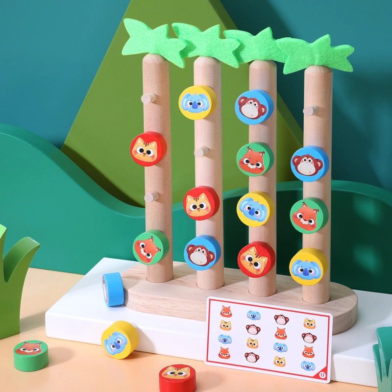 New Baby Educational animales de madera Climbing Toy