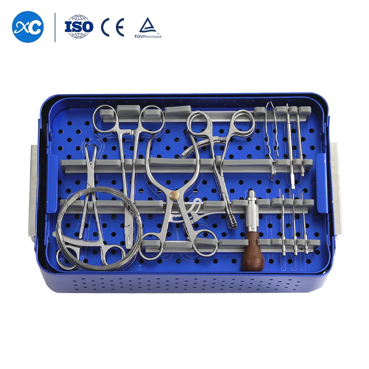 CE Certified Vet Orthopedic Instrument Kit, Small Animal Fragment Fracture Fixation Instrument Box