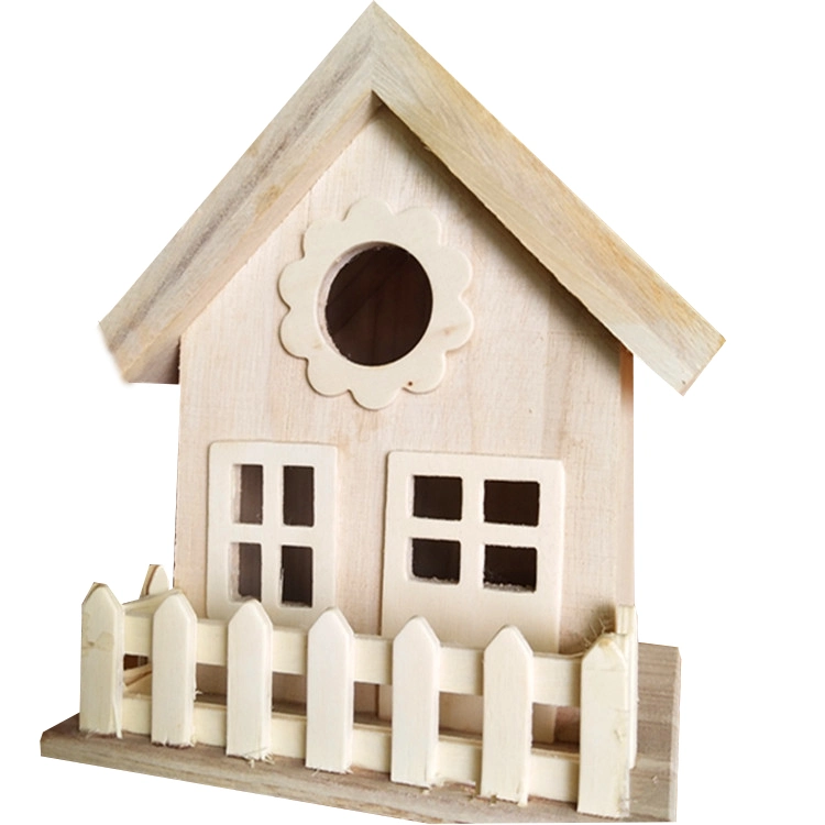 Outdoor Wooden Bird Living Houses Hanging Birdhouse Breeding Cage