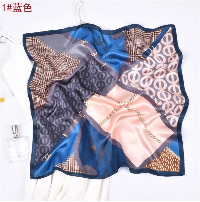 100% Silk Soft Feeling Colorful Square Scarf Ladies Fashion Accessories