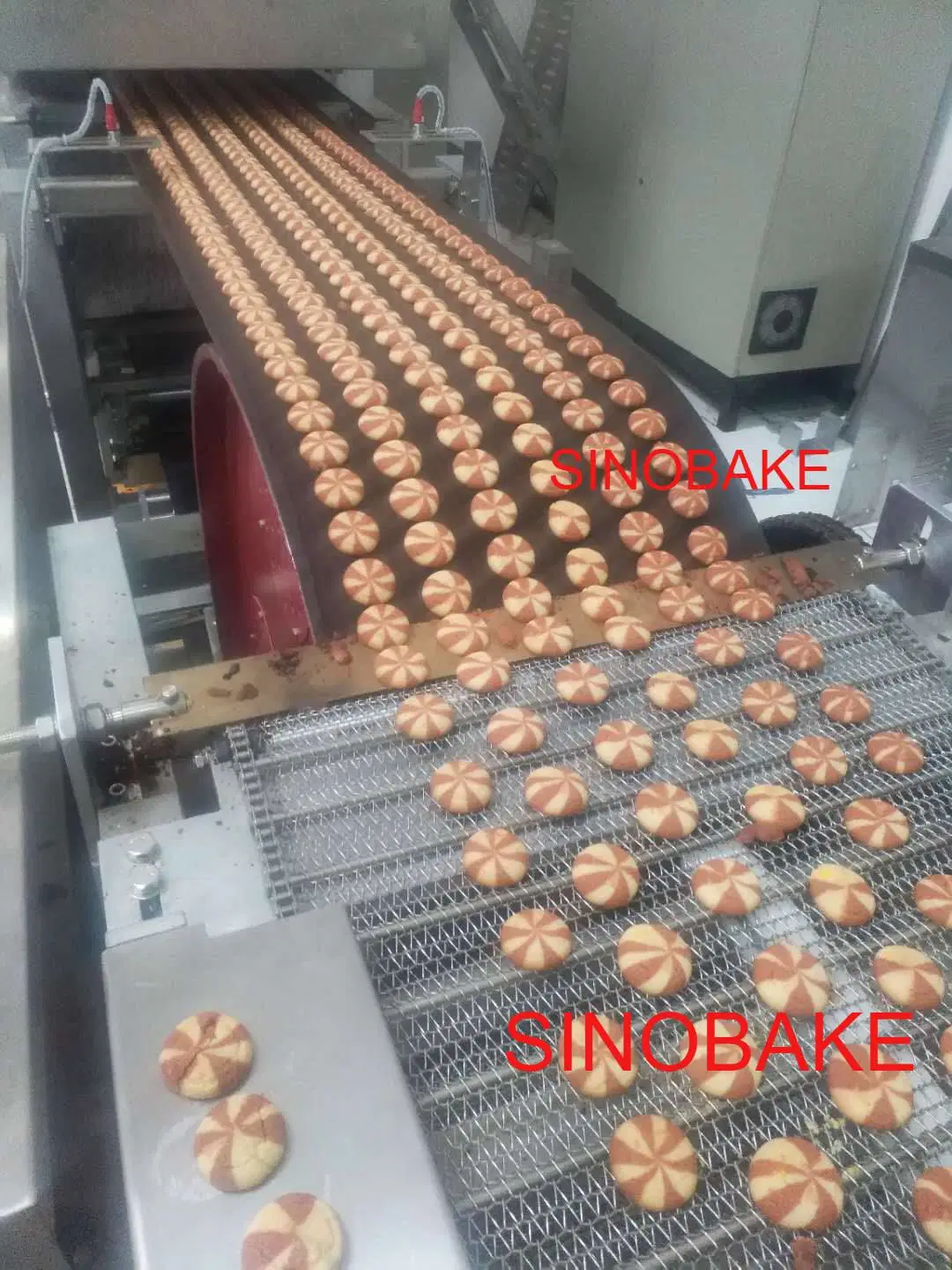 Automatische Drei-Farben-Volle Muction Cookie Herstellung Maschine / Biscuit Herstellung Maschine