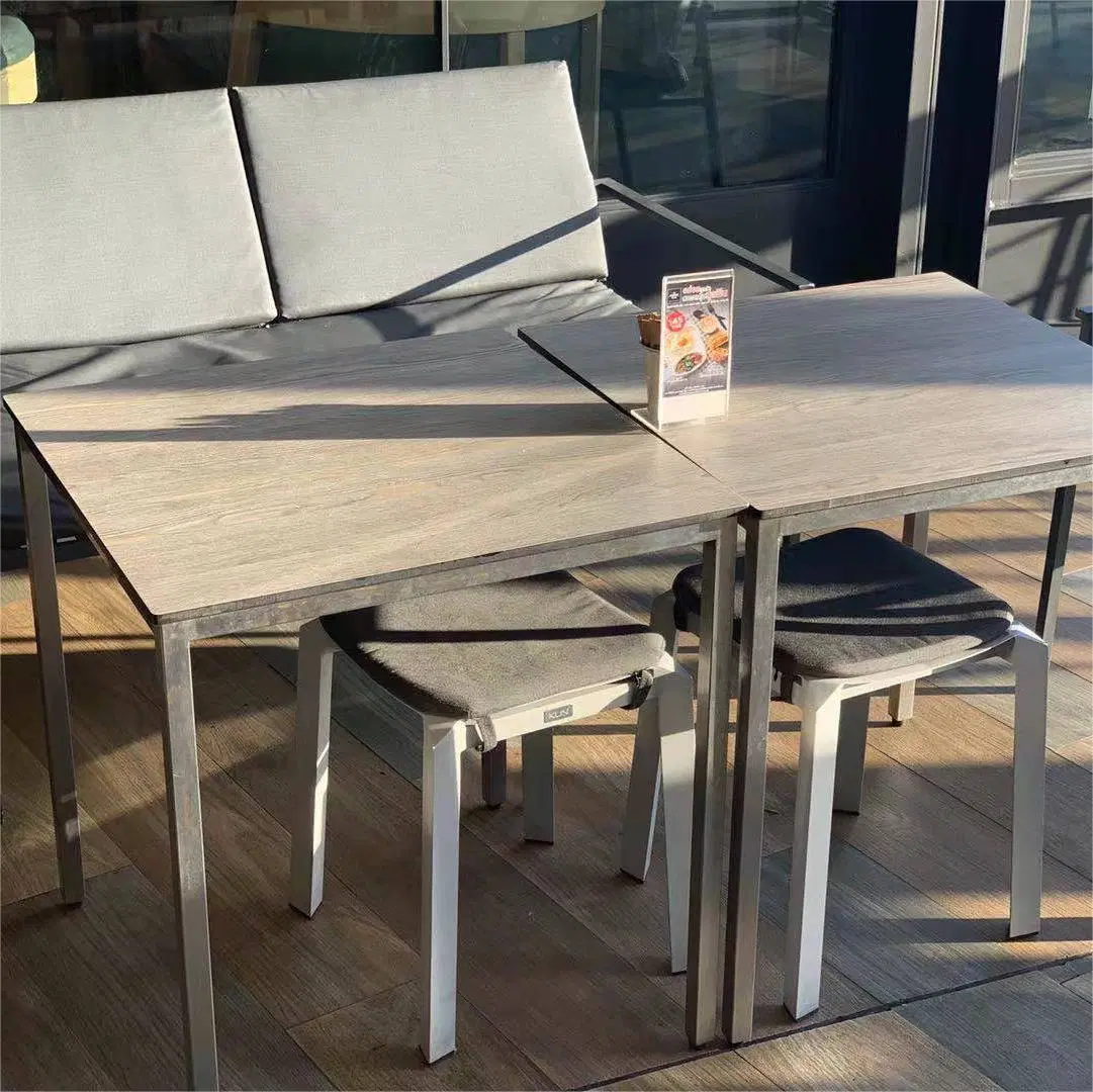 Debo Laminate Sheet Table Top Furniture Dining Room Table Patio Chairs Outdoor Table Outdoor Restaurant Furniture