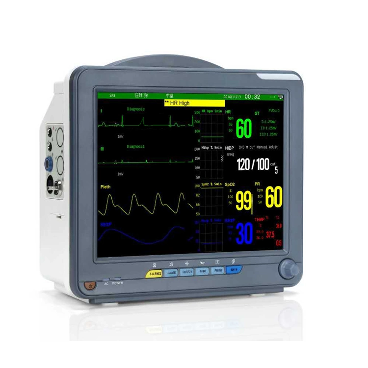 Clinic 12.1 Inch Multi-Parameter Bedside Handheld Portable Vital Signs Patient Monitor He-9000n