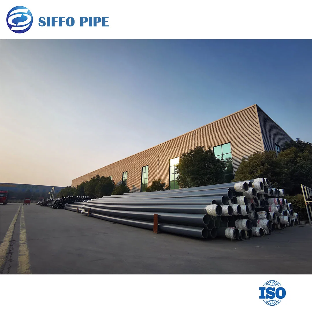 DN20mm DN25mm DN32mm DN40mm DN90mm Pn6/Pn8/Pn10/Pn16 Plastic Grey Color PVC UPVC MPVC Pipe for Construction/Electric/Chemical/ISO Certificates