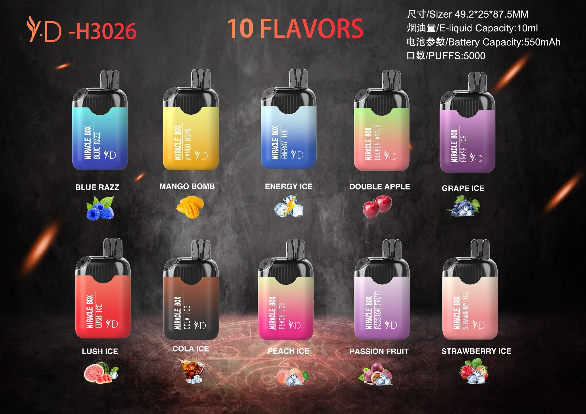 2023 Yd OEM/ODM Hot Selling Newest Cheap Shopping Puff Vapes Juice 5000puffs vape Disposable/Chargeable Vapes Electronic Hookah Charger