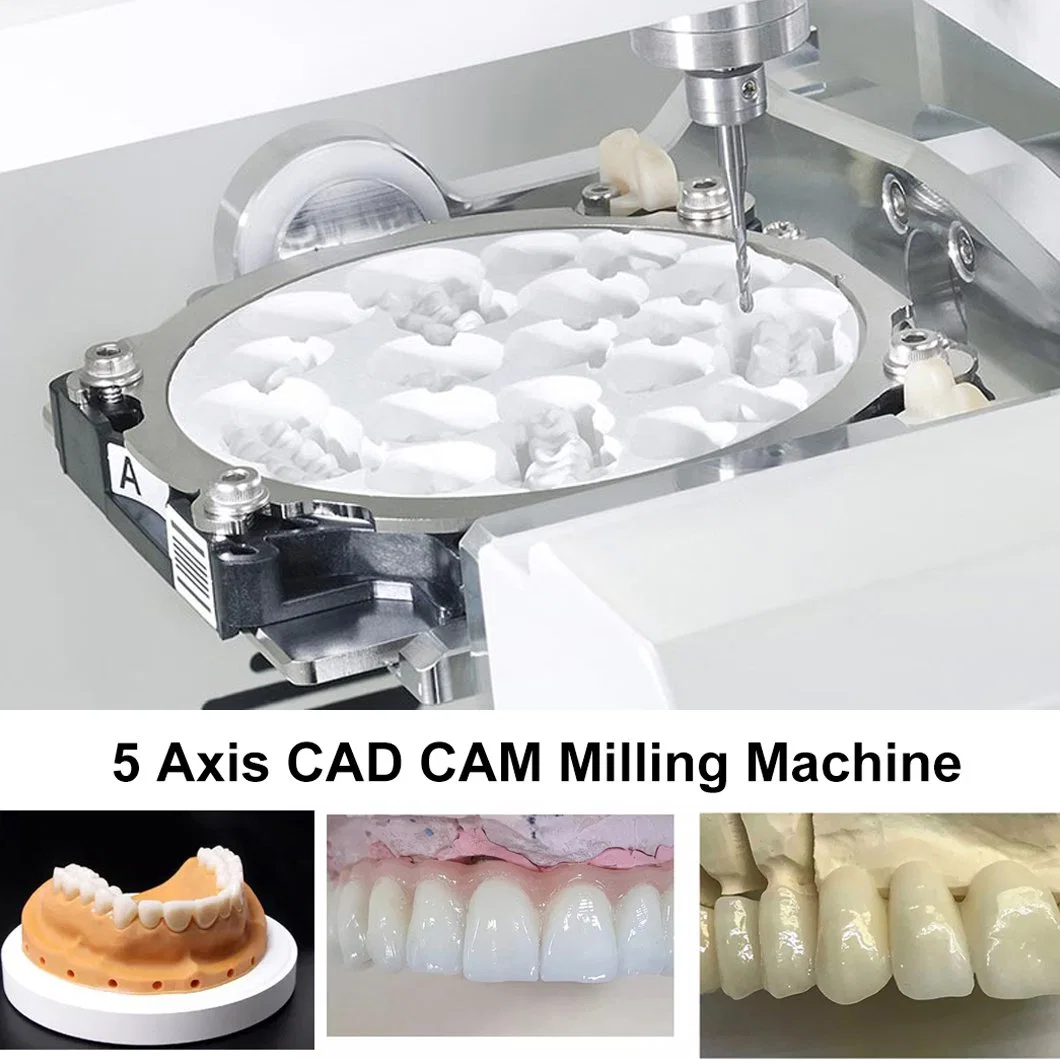 Zirconia Dental Milling für Implantatzentren 5 Axis Dental Milling Maschine