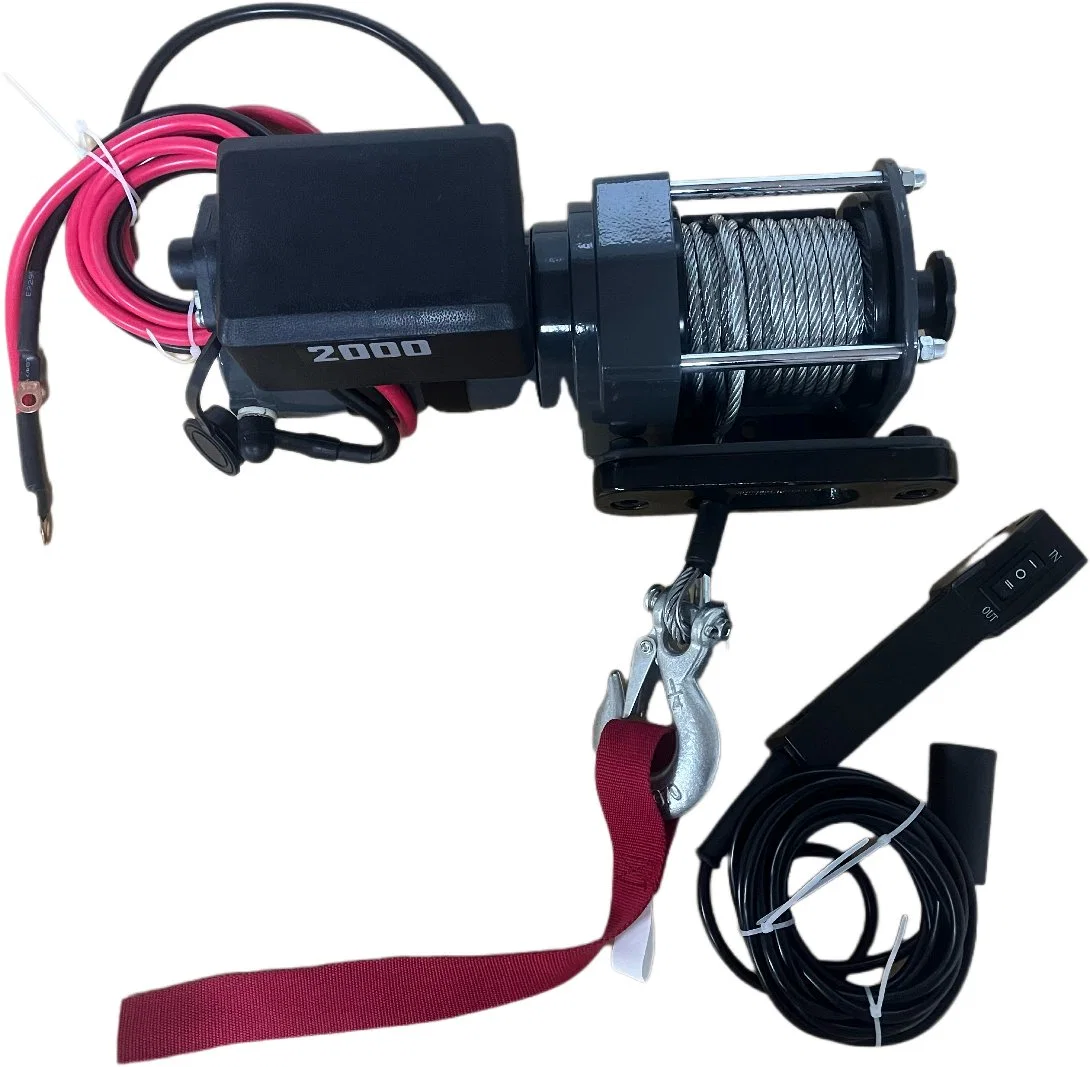 2000 DC 12V Electric Winch for Vehicle