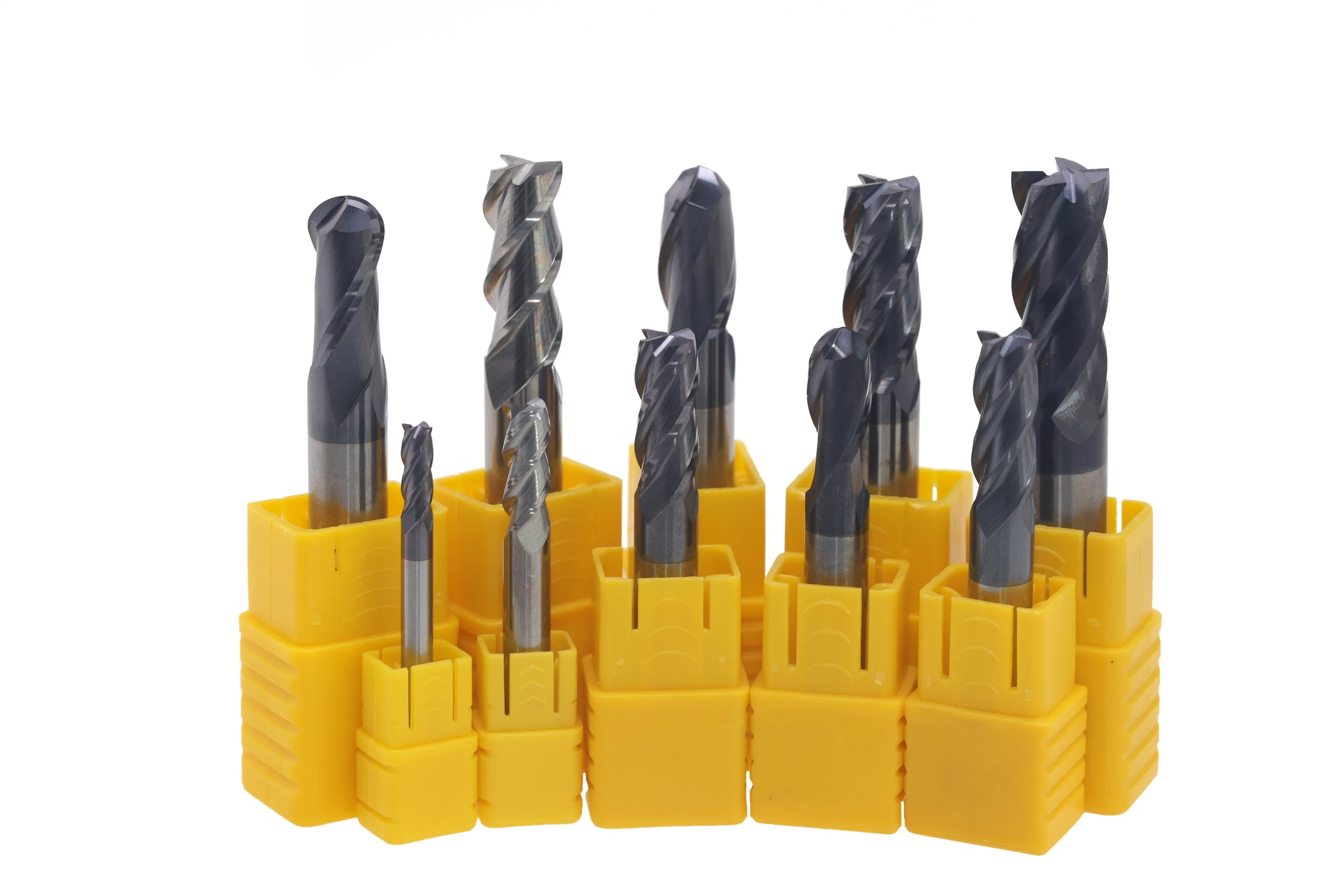 HRC45 Tungsten Steel Solid Carbide Ball Nose End Mills for Profiling