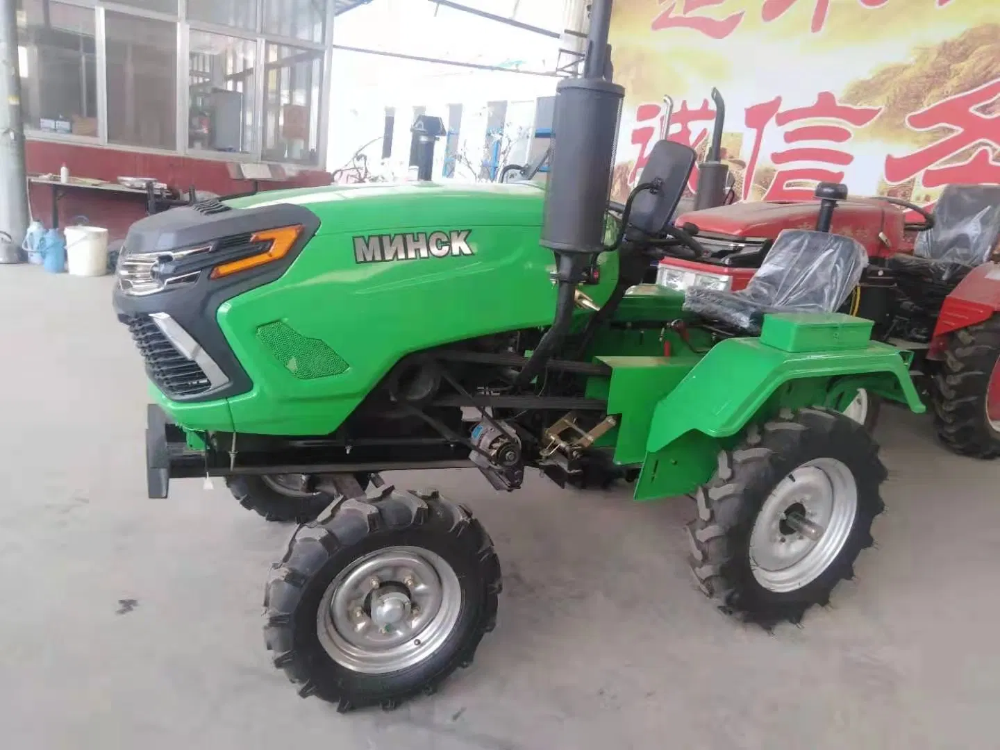 Mini tractor agrícola de cuatro ruedas