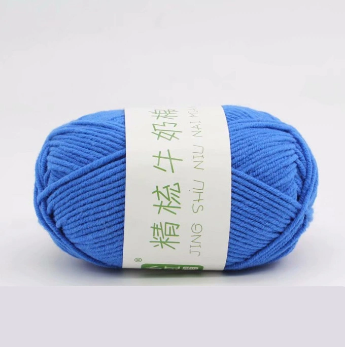 Worsted Knitting Baby Yarn Thick Milk Cotton for Crochet Yarn 5 Ply Blend Yarn 92 Colors 50g