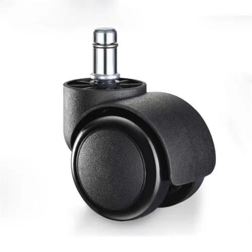 All Style Hot Black 1.5 Inch Plastic Chair Caster Furniture Nylon Castor Wheels for Office Chairs