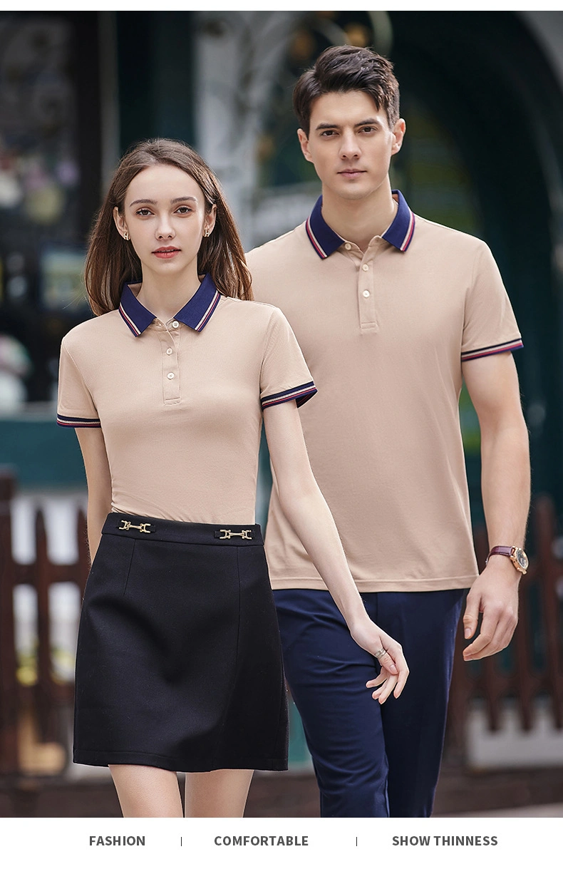 Custom Polyester Cotton Work Tshirt Uniform Golf Polo Shirts for Women