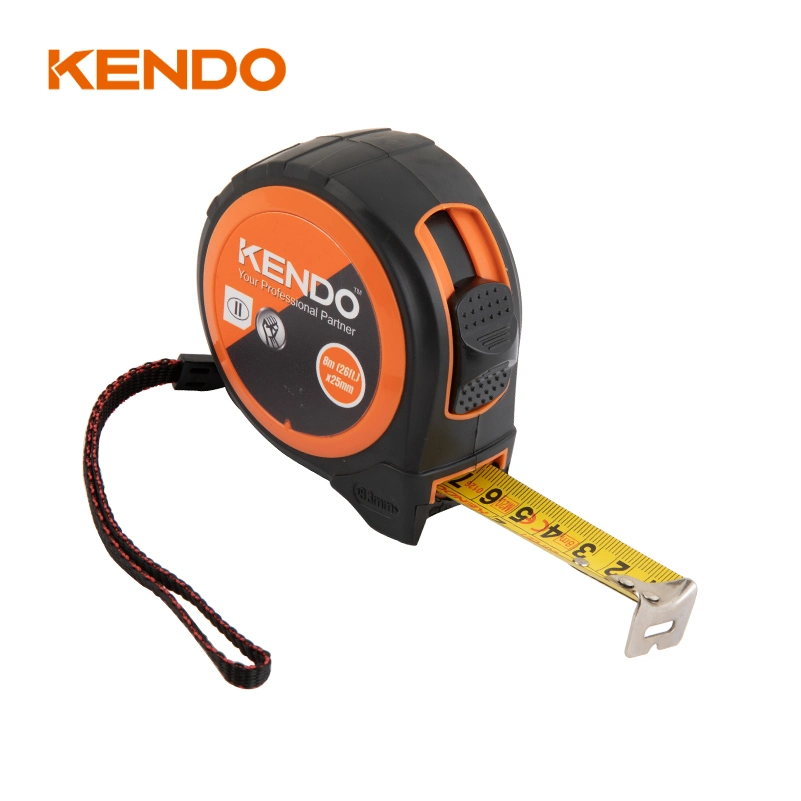 Kendo High Quality Retractable 3m Steel Tape Measure with Smooth Recoil Motion, It Is Convenient to Use