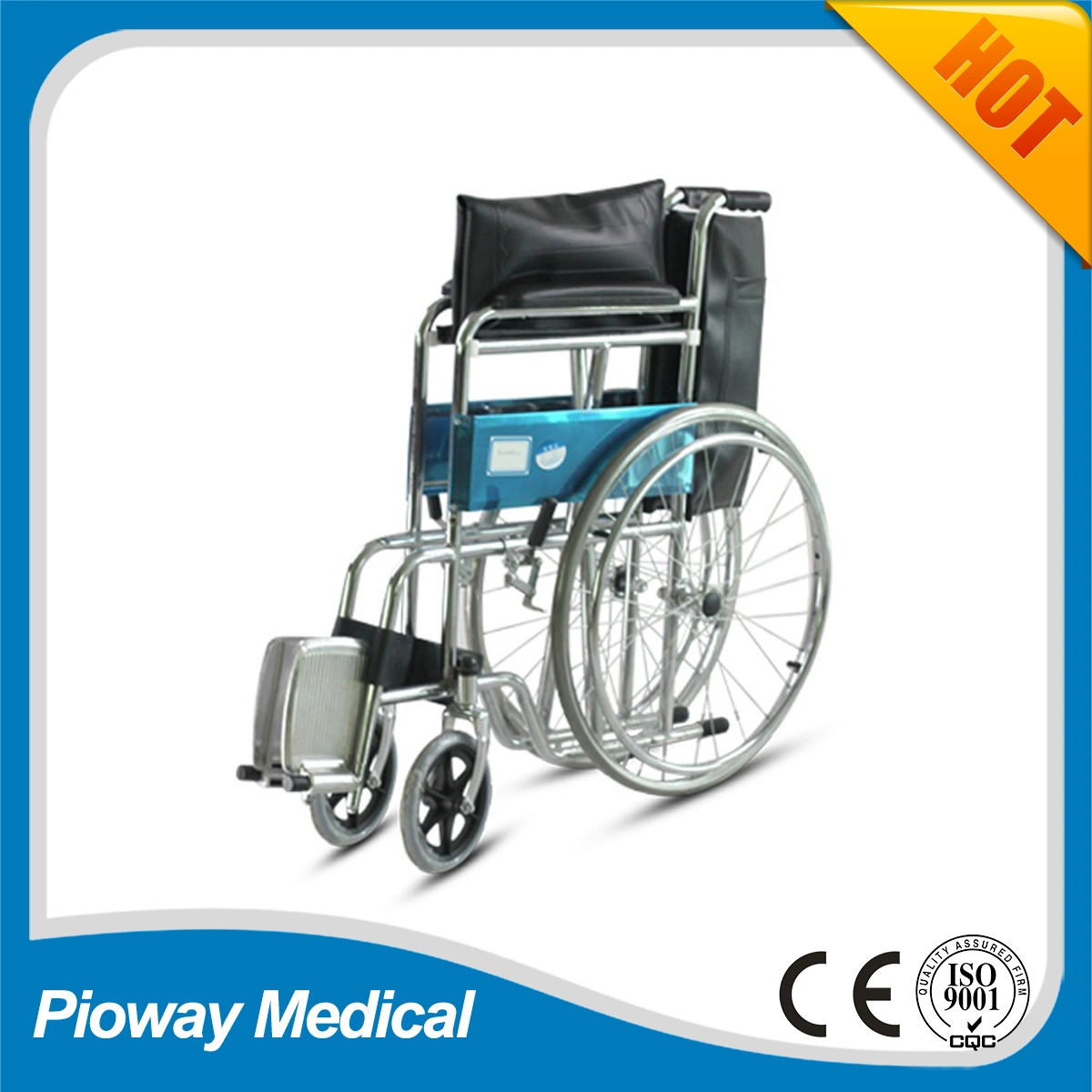 Plegable Silla de Ruedas Manual para el Hospital de los ancianos y discapacitados (RJ-W809)